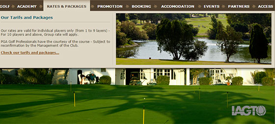 Création site web Golf