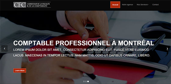 Création site web comptable Montréal